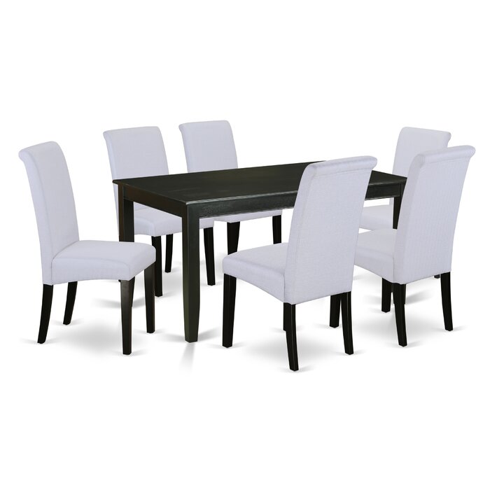 Winston Porter Tiara Piece Rubberwood Dining Set Wayfair